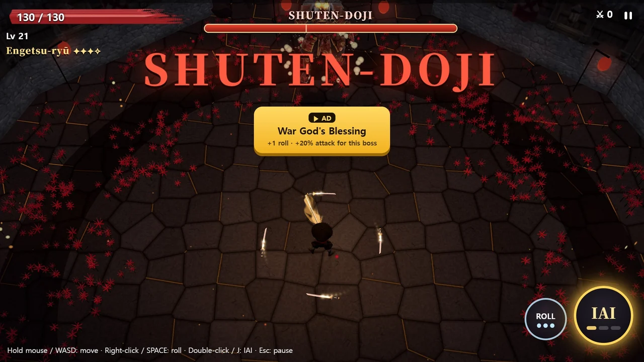 SHUTEN-DOJI 보스 등장 화면