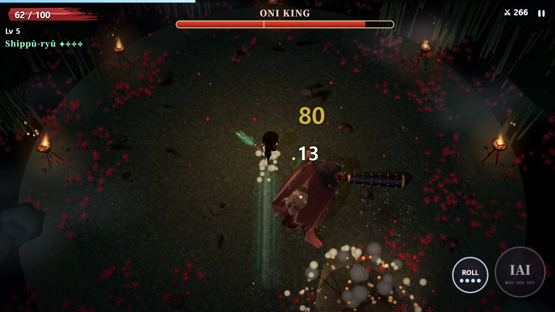 LEGEND: SAMURAI 실제 전투 화면